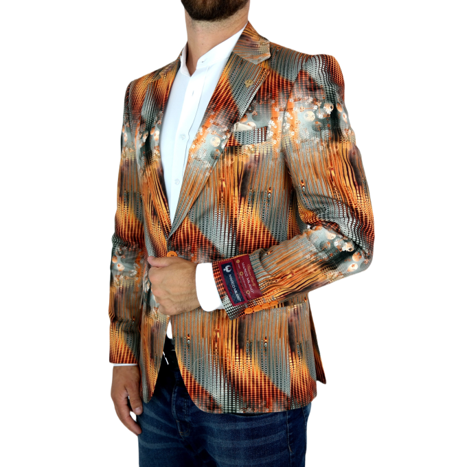 MARCO MILANO Marynarka męska C01 retro, kolorowa, efektowna, casual | Sklep GriShop.eu | Marynarki