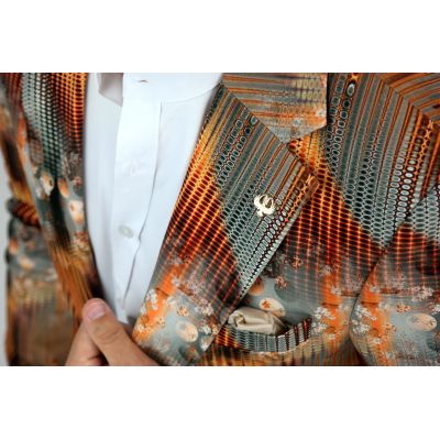 MARCO MILANO Marynarka męska C01 retro, kolorowa, efektowna, casual | Sklep GriShop.eu | Marynarki