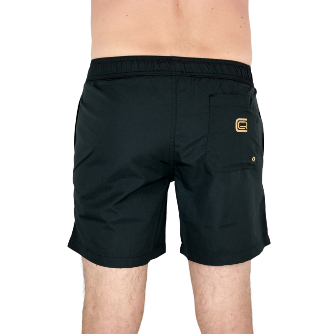 CAVALLI Spodenki, Szorty kąpielowe męskie, czarne | Sklep GriShop.eu | Spodnie