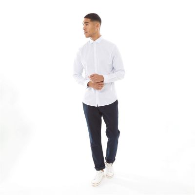 JACK&JONES Koszula męska biała KJJ03 w drobny wzór | Sklep GriShop.eu | Koszule