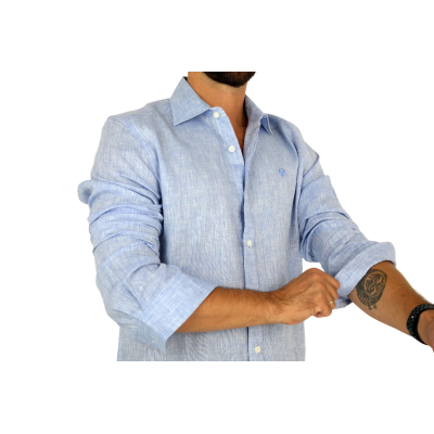 NORTH SAILS Koszula męska KNS2 niebieska, LEN | Sklep GriShop.eu | Koszule