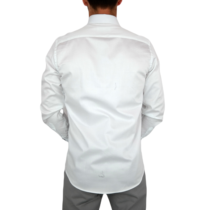 GUISEPPE LUIGI Koszula męska GL36 biała z efektownym kolorowym nadrukiem muzycznym, gitarzysta | Sklep GriShop.eu | Koszule