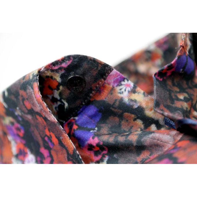 DANIEL BESSI koszula męska fb097 kolorowa kwietki cieniowana | Sklep GriShop.eu | Koszule