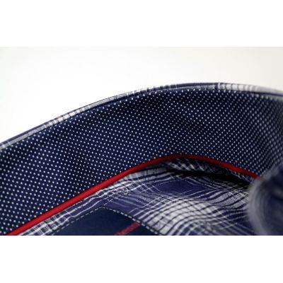 DANIEL BESSI koszula męska fb082 granatowo biała krata | Sklep GriShop.eu | Koszule