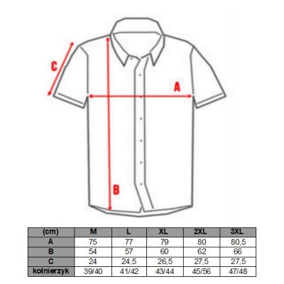 TANCREDO Koszula męska krótki rękaw TN19 czarna, piwo drinki | Sklep GriShop.eu | Koszule