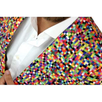 GIOVANNI PERA Marynarka męska D608 casual, PIKSELE, kolorowa, imprezowa | Sklep GriShop.eu | Marynarki