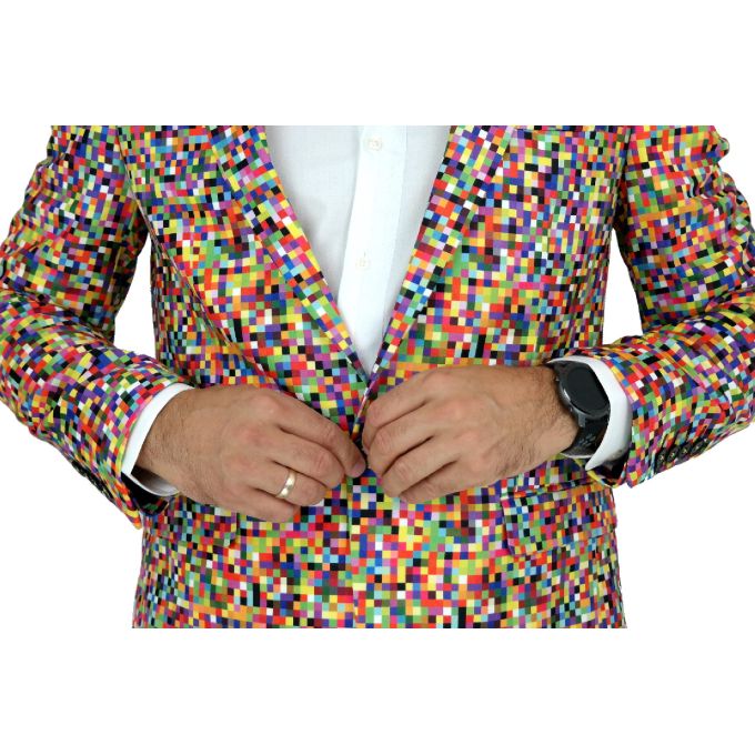 GIOVANNI PERA Marynarka męska D608 casual, PIKSELE, kolorowa, imprezowa | Sklep GriShop.eu | Marynarki