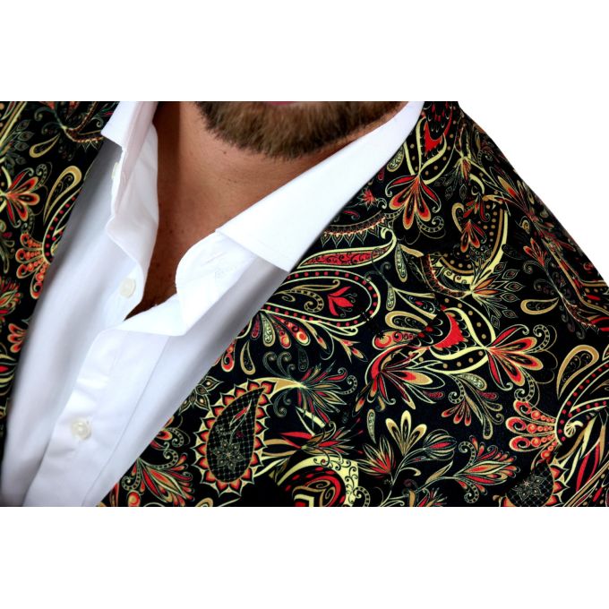 GIOVANNI PERA Marynarka męska D612 casual, PAISLEY, kwiaty, elegancka | Sklep GriShop.eu | Marynarki