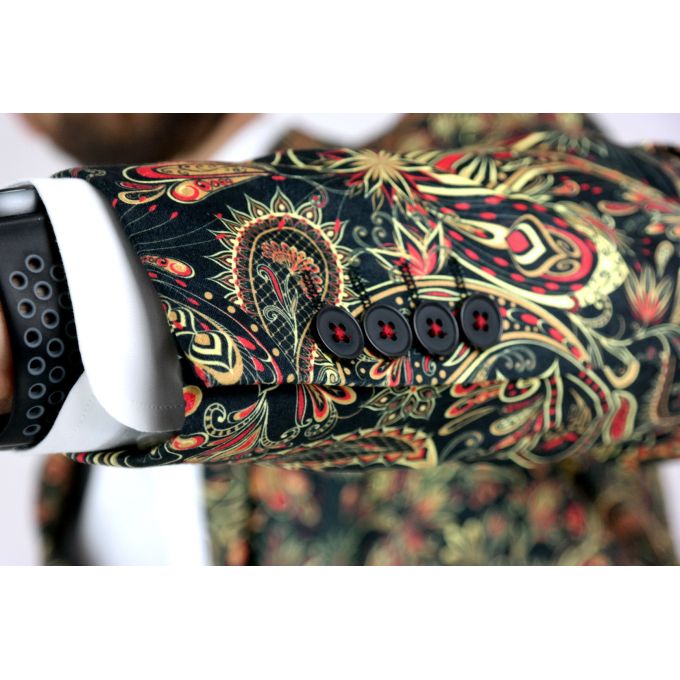 GIOVANNI PERA Marynarka męska D612 casual, PAISLEY, kwiaty, elegancka | Sklep GriShop.eu | Marynarki
