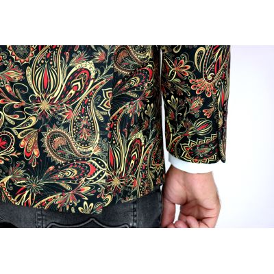 GIOVANNI PERA Marynarka męska D612 casual, PAISLEY, kwiaty, elegancka | Sklep GriShop.eu | Marynarki
