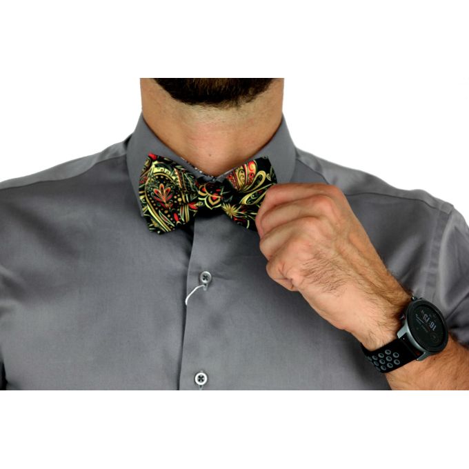 GIOVANNI PERA elegancka mucha muszka D612 kwiaty, PAISLEY, elegancka | Sklep GriShop.eu | Muszki