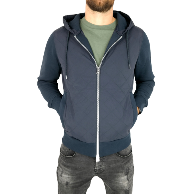 HUSKY Bluza męska granatowa BLH1 z kapturem | Sklep GriShop.eu | Bluzy