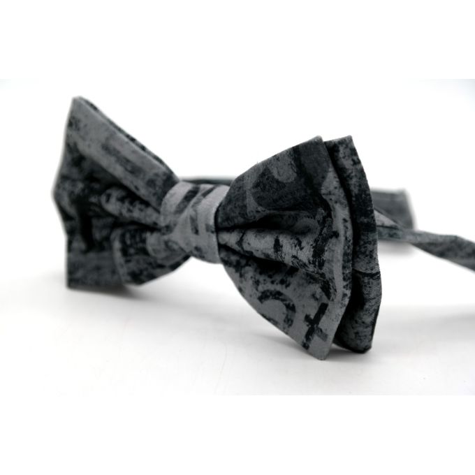 GIOVANNI PERA elegancka mucha muszka D611 grafitowa, NAPISY | Sklep GriShop.eu | Muszki