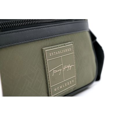 TOMMY HILFIGER Torba męska/damska na ramię zielona/khaki T64 | Sklep GriShop.eu | Galanteria i dodatki