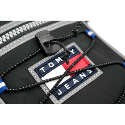 TOMMY HILFIGER Torba męska na ramię mała czarno-niebieska T60 | Sklep GriShop.eu | Galanteria i dodatki