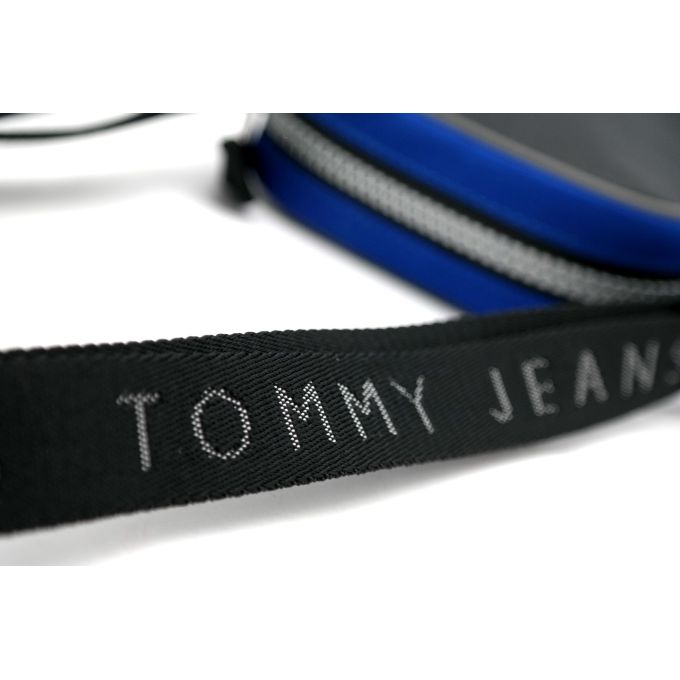 TOMMY HILFIGER Torba męska na ramię mała czarno-niebieska T60 | Sklep GriShop.eu | Galanteria i dodatki