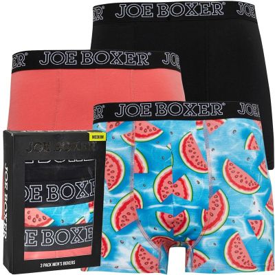 JOE BOXER Bokserki męskie 3pack BJB3 dopasowane, kolorowe, arbuzy | Sklep GriShop.eu | Galanteria i dodatki
