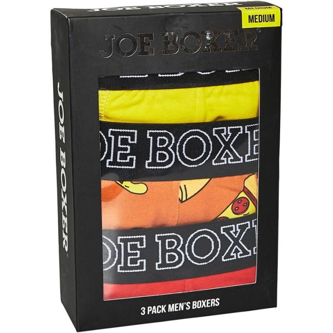 JOE BOXER Bokserki męskie 3pack BJB5 dopasowane, kolorowe, pizza | Sklep GriShop.eu | Galanteria i dodatki