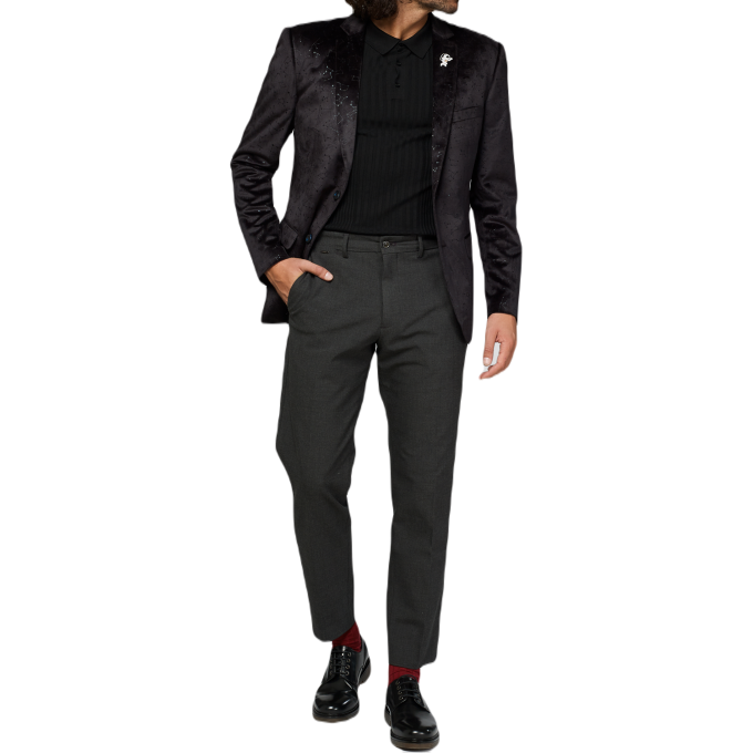 OPPOSUITS Marynarka męska MO1 czarna, galaktyka, gwiazdy, CONSTELLATIONS - BLACK, aksamitna, welur | Sklep GriShop.eu | Marynark