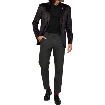 OPPOSUITS Marynarka męska MO1 czarna, galaktyka, gwiazdy, CONSTELLATIONS - BLACK, aksamitna, welur | Sklep GriShop.eu | Marynark