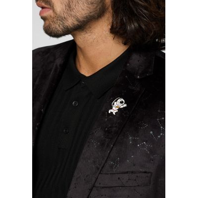 OPPOSUITS Marynarka męska MO1 czarna, galaktyka, gwiazdy, CONSTELLATIONS - BLACK, aksamitna, welur | Sklep GriShop.eu | Marynark