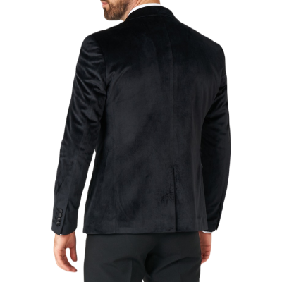 OPPOSUITS Marynarka męska MO2 czarna, aksamit, ekskluzywna, DINNER JACKET - JET SET BLACK | Sklep GriShop.eu | Marynarki