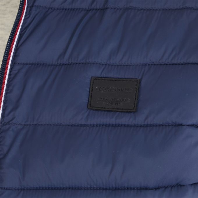 JACK & JONES Kamizelka, bezrękawnik męski KJJ2 granatowy pikowany | Sklep GriShop.eu | Kurtki