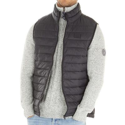 JACK & JONES Kamizelka, bezrękawnik męski KJJ1 czarny pikowany | Sklep GriShop.eu | Kurtki