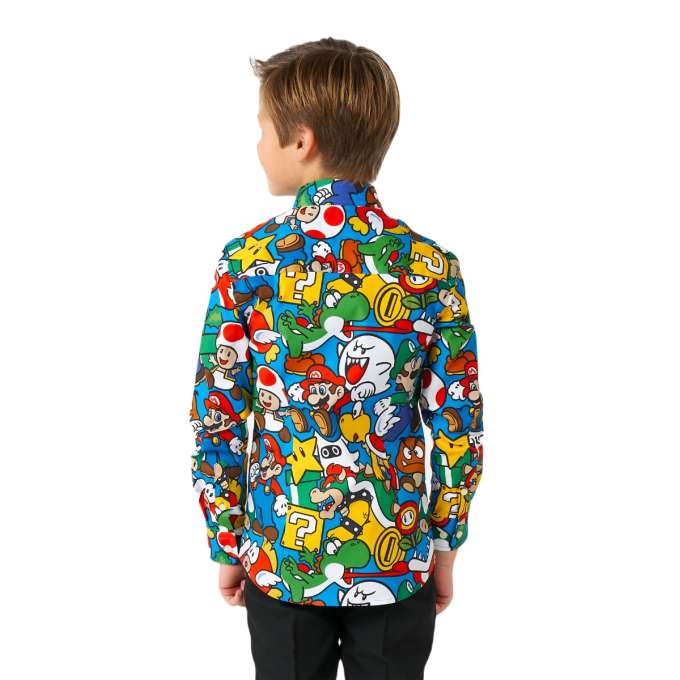 OPPOSUITS Koszula chłopięca O14 kolekcja tata, syn kolorowa SUPER MARIO wesoła gra | Sklep GriShop.eu | Koszule