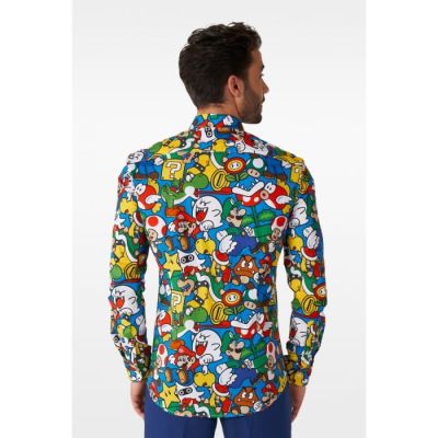 OPPOSUITS Koszula męska SUPER MARIO kolorowa O14 wesoła, gra | Sklep GriShop.eu | Koszule