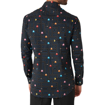 OPPOSUITS Koszula męska PAC-MAN kolorowa O15 czarna wesoła gra | Sklep GriShop.eu | Koszule