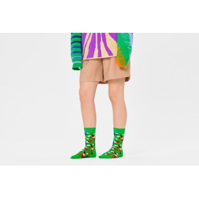 HAPPY SOCKS skarpetki świąteczne P000281 kolorowe, zielone, grzybki | Sklep GriShop.eu | Galanteria i dodatki