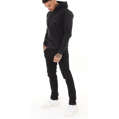 POLICE Bluza męska BLP2 z kapturem, czarna | Sklep GriShop.eu | Bluzy