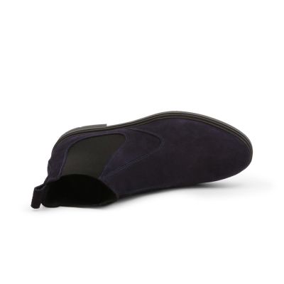 DUCA DI MORRONE Buty męskie sztyblety granatowe zamsz wysokie | Sklep GriShop.eu | Obuwie
