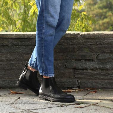 DUCA DI MORRONE Buty męskie sztyblety czarne skóra wysokie | Sklep GriShop.eu | Obuwie 2