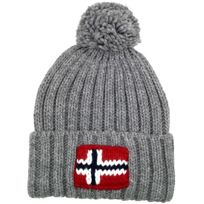 NAPAPIJRI Czapka męska jasno szara, ciepła zimowa | Sklep GriShop.eu | Galanteria i dodatki