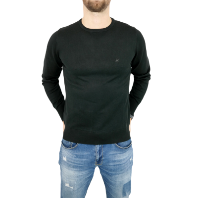 U.S. GRAND POLO Sweter męski G08 czarny, gładki | Sklep GriShop.eu | Swetry