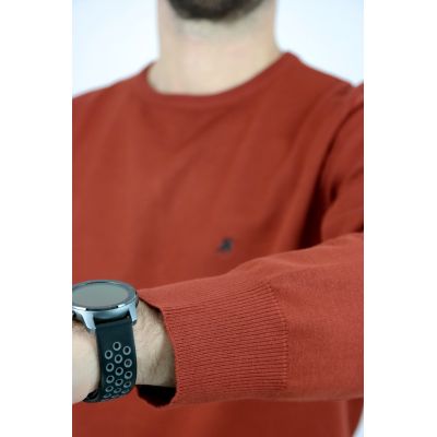 U.S. GRAND POLO Sweter męski G09 pomarańczowy, gładki | Sklep GriShop.eu | Swetry