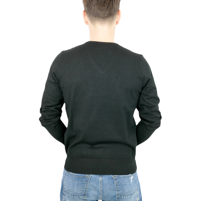 U.S. GRAND POLO Sweter męski G11 czarny, serek, gładki | Sklep GriShop.eu | Swetry