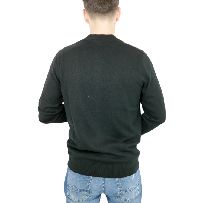 GIOVANNI PERA Sweter męski SG1 czarny, rozpinany, gładki | Sklep GriShop.eu | Swetry
