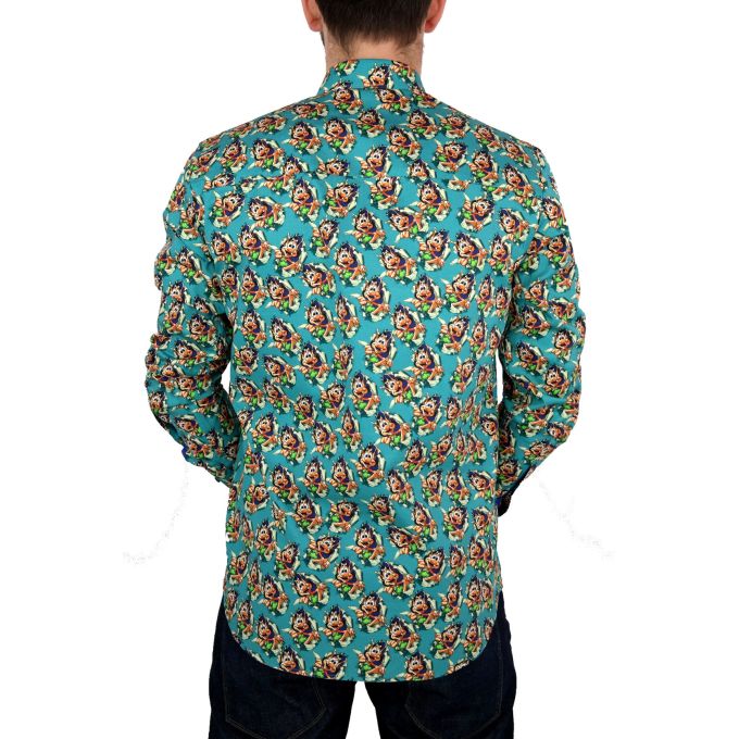 DANIEL BESSI Koszula męska HUGO fb038 kolorowa, wesoła gra | Sklep GriShop.eu | Koszule