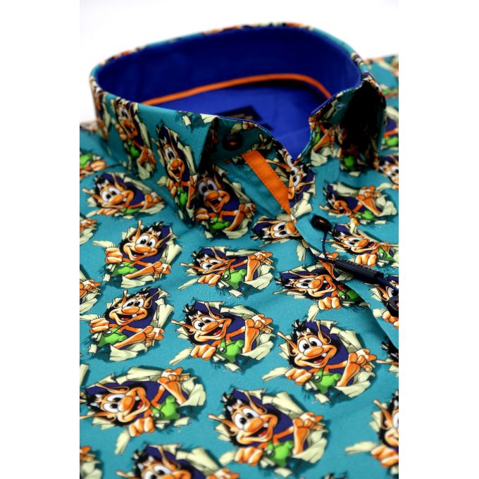 DANIEL BESSI Koszula męska HUGO fb038 kolorowa, wesoła gra | Sklep GriShop.eu | Koszule