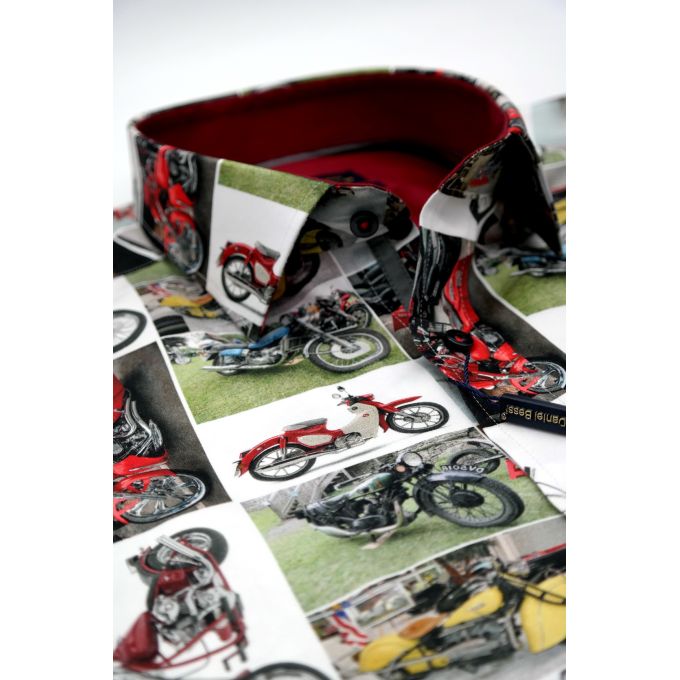 DANIEL BESSI Koszula męska fb063 kolorowa, MOTORY, choppery, motocykle | Sklep GriShop.eu | Koszule