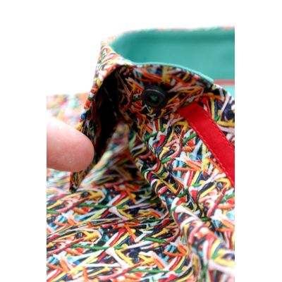 DANIEL BESSI Koszula męska fb033 podstawki pod piłki do golfa, kolorowa, wesoła | Sklep GriShop.eu | Koszule