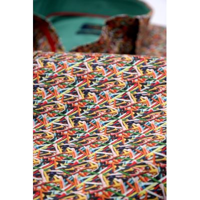 DANIEL BESSI Koszula męska fb033 podstawki pod piłki do golfa, kolorowa, wesoła | Sklep GriShop.eu | Koszule