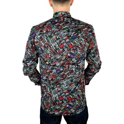 DANIEL BESSI Koszula męska fb056 zespoły muzyczne, czarna, rock, metal i inne | Sklep GriShop.eu | Koszule