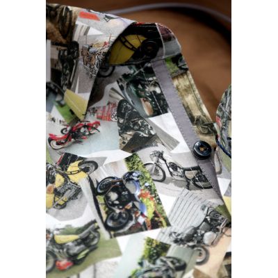 DANIEL BESSI Koszula męska fb077 kolorowa, MOTORY, zdjęcia | Sklep GriShop.eu | Koszule