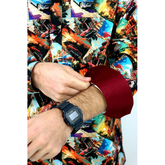 DANIEL BESSI Koszula męska fb083 w zdjęcia, CUBA, auta, kolorowa, miasto | Sklep GriShop.eu | Koszule