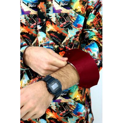 DANIEL BESSI Koszula męska fb083 w zdjęcia, CUBA, auta, kolorowa, miasto | Sklep GriShop.eu | Koszule