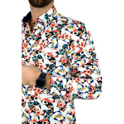 DANIEL BESSI Koszula męska fb037 kolorowa, MUZYCZNA, organy i inne | Sklep GriShop.eu | Koszule